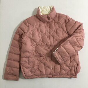 Korean Fashion Down Puffer Jacket NEW! Peach Tone Womens Medium